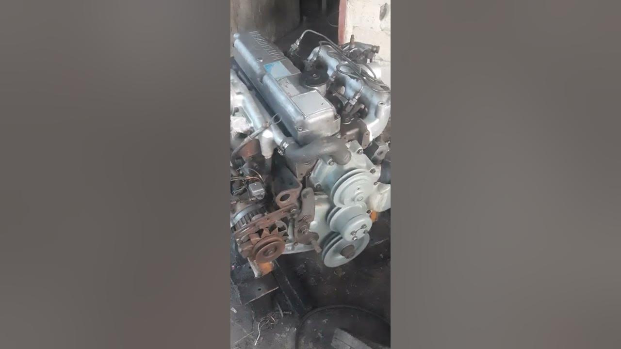 #Running Mesin#Mesin Kapal Mitsubishi 4D30