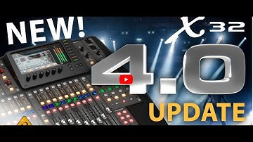 Behringer X 32 Firmware 4 0 update were to get it and how to Install it