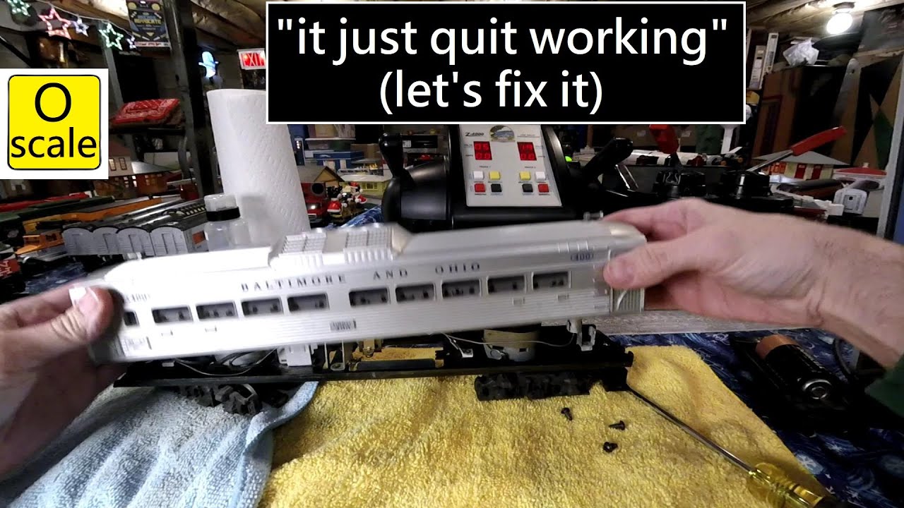 Lionel Budd RDC 400 built 1956-1958 - quit working can we fix it? - YouTube