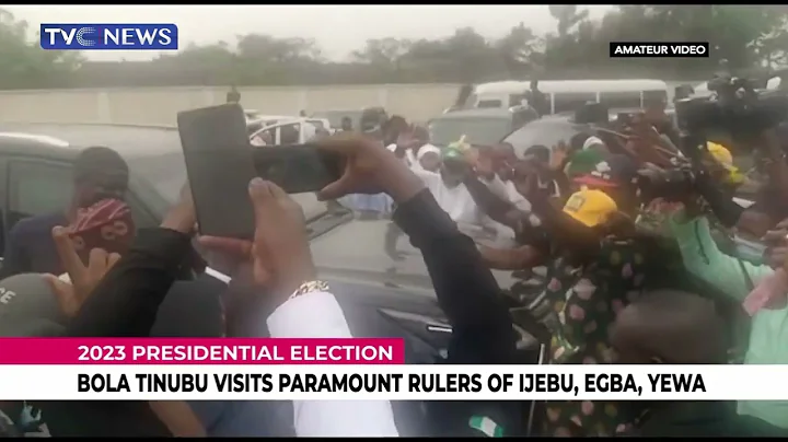 (VIDEO) Bola Tinubu Pays Visit to Paramount Rulers of Ijebu, Egba, Yewa