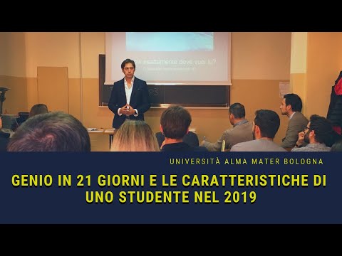 Lezione Universitaria di Massimo De Donno e "Genio in 21 Giorni" presso l&rsquo;Università Alma Mater