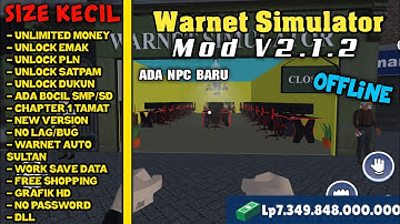 Warnet Simulator Mod SULTAN! V2.1.2 | Unlimited Money
