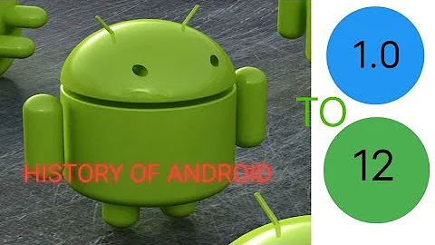 HISTORY OF ANDROID VERSION 2008 - 2021 ANDROID - 1.0 TO ANDROID - 12