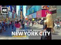 [4K] NEW YORK CITY - Midtown Manhattan, Broadway, Times Square, NYC, New York, USA, Travel - 4K UHD