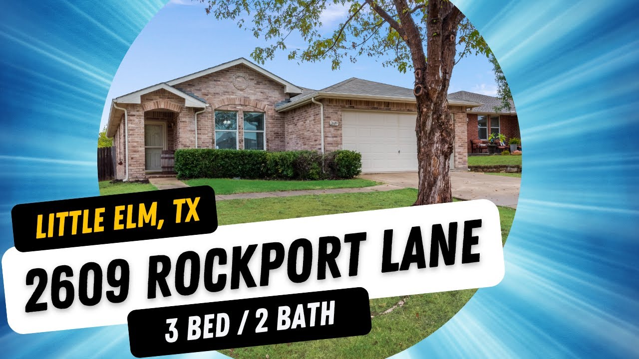 INSIDE HOME TOUR I LITTLE ELM TEXAS | 3 BED | 2 BATH | 1507 SQFT | 2609 Rockport Ln