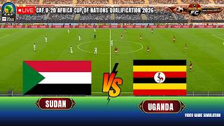 🔴 LIVE: Sudan vs Uganda | CAF U20 Africa Cup of Nations Qualification 2026 | Realistic Simulation