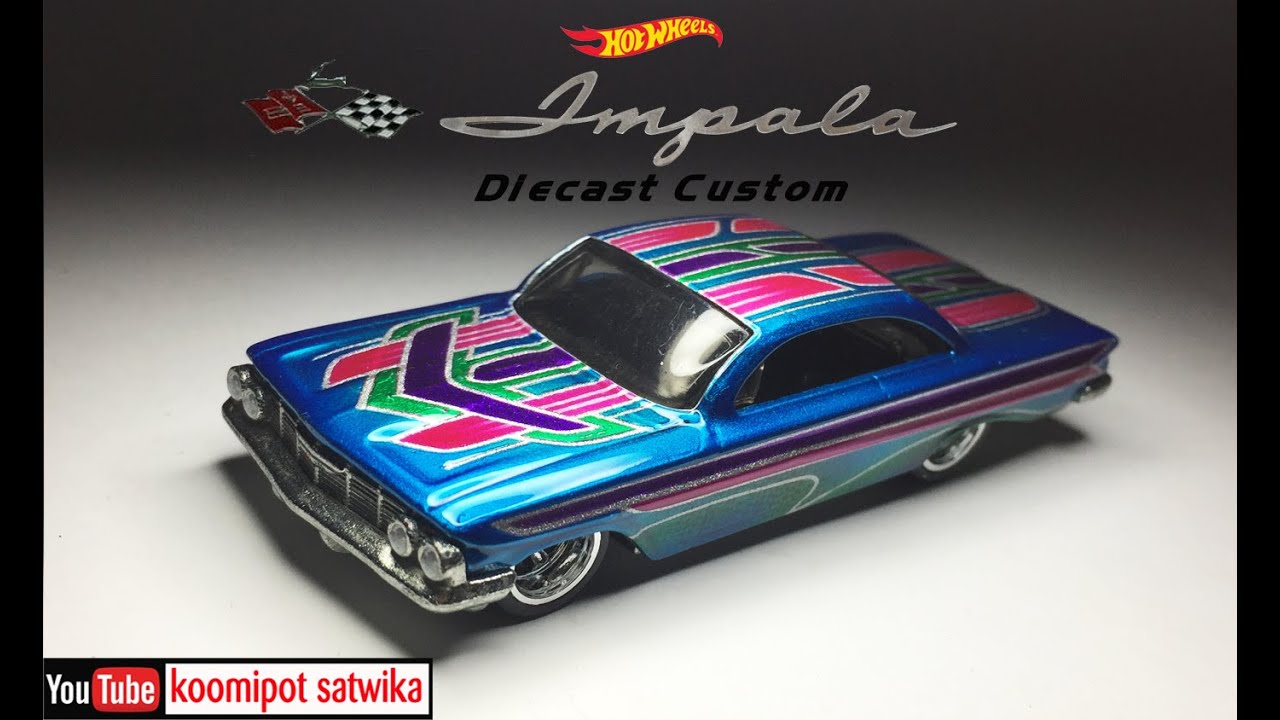 61 Impala Diecast Custom Paint Hot Wheels YouTube