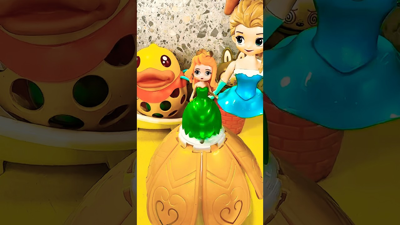 FUNNY ODDLY SATISFYING FROZEN ELSA DISNEY PRINCESS TOYS VIDEO 🥨🍍#shorts #toys #disney