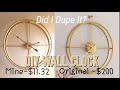 DIY WALL CLOCK | DID I DUPE IT? | THE LOOK FOR LESS!