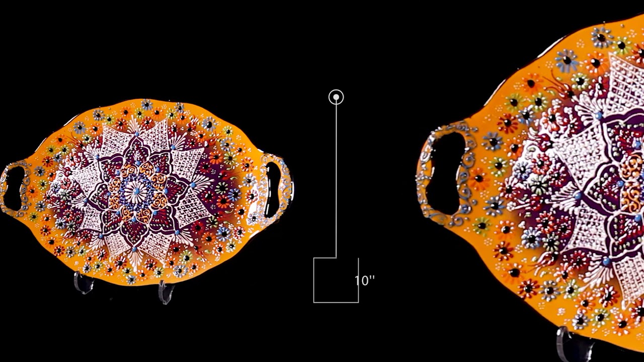 16" Ceramic Oval Tray (www.elipot.com)