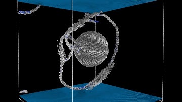 Climbing Undissociated Edge Dislocation and Rigid Sphere Interaction fcc