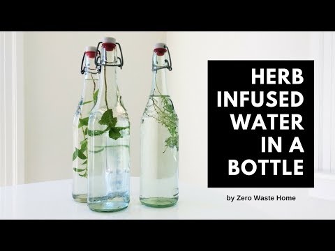 Herb Infused Water in a bottle