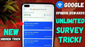 How to Get Unlimited Surveys in Google Opinion Rewards - New Hidden Trick 2022🤫