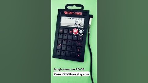 Jungle tunes on PO-33 "Street Fighter" case! #jam #beats #pocketoperator #bass #music #flstudio