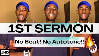 Black Sherif sings Fist Sermon without beat and auotune!