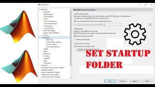 MATLAB | Two ways of setting the default initial working or start-up folder