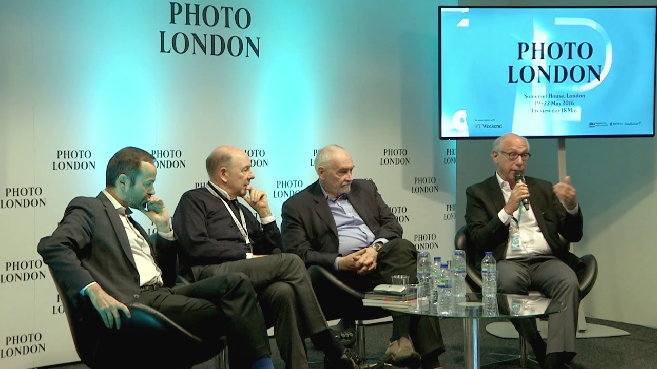 Howard Greenberg, Quentin Bajac, Michael G. Wilson and Anthony D’Offay | Photo London Talks 2016