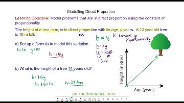 Modelling Direct Proportion | Mr Mathematics