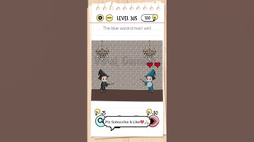Brain test level 305 solution| The blue wizard must win! #braintest #gaming #shorts