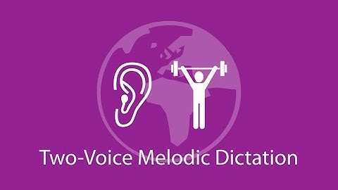 Two-Voice Melodic Dictation - Level 4 #2