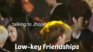bts and blackpink low-key friendships.