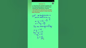 Pairs of linear equations in two variables 🏆 class10 🏆 exercise:3.2🏆 question 3 🏆(@greeneasymaths)