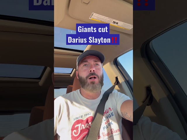 Giants cut Darius Slayton #NFL #Shorts