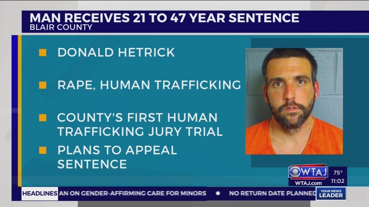 Man sentenced in first Blair County human trafficking jury trial - YouTube