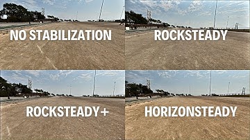 DJI Osmo Action 5 Pro Test No stabilization VS Rocksteady VS Rocksteady+ VS Horizonsteady