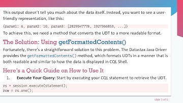 How to Print UDT with the Datastax Java Driver in a Human-Readable Format