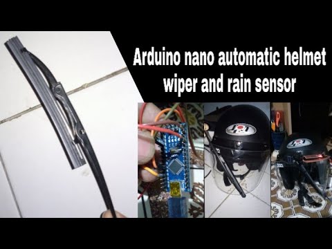 Arduino helmet wiper and rain sensor !! Rain sensor and wiper with