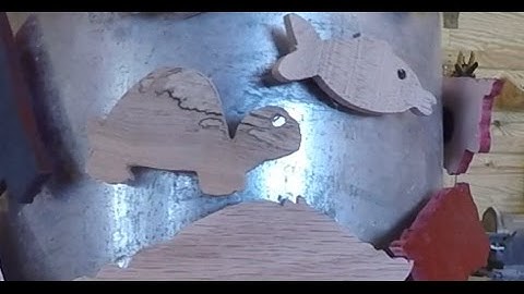 Refrigerator magnets - beginner scroll saw project