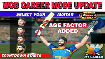 OMG! WCB CAREER MODE UPDATE COMING SOON🔥NEW POSTER AGE FACTOR ADDED🔥