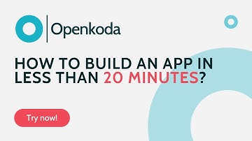 How to build an app in less than 20 minutes?