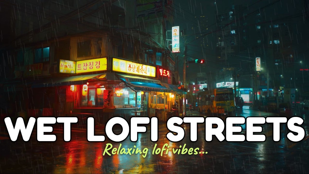 Lifted Rain Skies ⛈️ | Smooth / Lofi / Rain / Music ⛈️ Showerfall | Gentle Drift To Night Tone's
