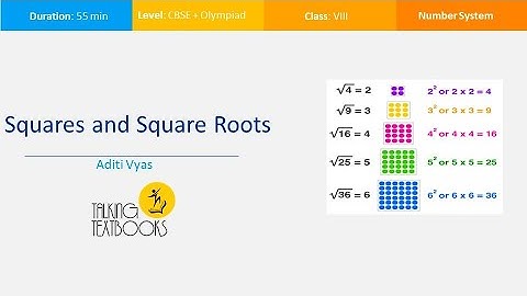 L-1 Square and Square Roots | Class 8 Crash Course | Aditi Vyas | TTB