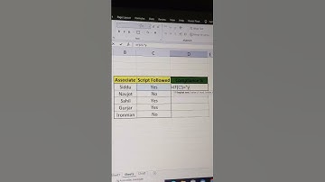 Yes/No ko 1/0 se kaise replace kare #excel #computer #highlights #shorts