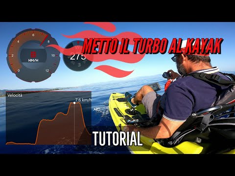 TUTORIAL sostituzione pinne standard e montaggio PINNE TURBO MIRAGE DRIVE hobie - Prova velocità