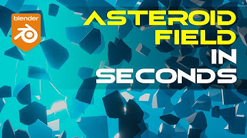 Asteroid field in seconds - Blender tutorial