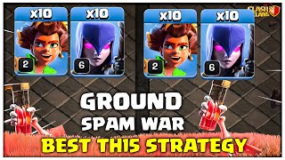 Destroy AnyBase!! Th15 vs TH16 Root Rider Witch Attack With 10 Skeleton Spell - Clash of Clans