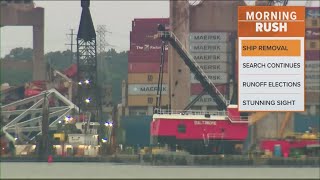 Crews working to float ship in Baltimore bridge collapse