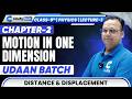 Class 9 Physics Chapter 2 Motion in One Dimension Lecture 3 Distance & Displacement