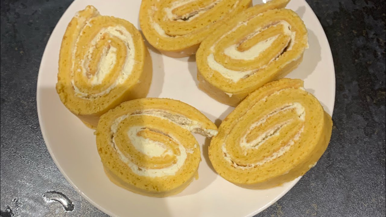 How to make vanilla Swiss roll YouTube