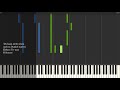 'Ich kann nicht sitzen' - Elektra Op.58 - R Strauss - Synthesia Piano Tutorial
