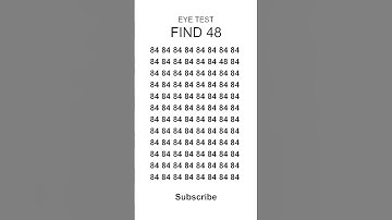 Eye Test! Find the Hidden Number in 5 Seconds! 🧐 #shorts
