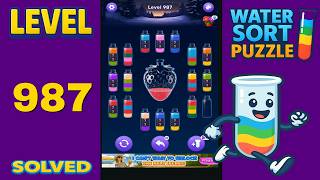 Water Sort – Level 987 | Walkthrough Solution
