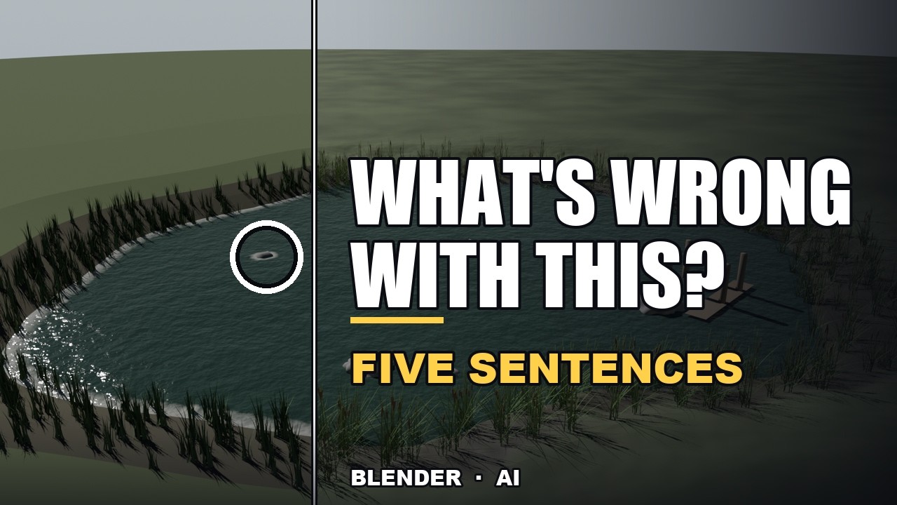 You Don't Need to Know Blender to Fix an AI's 3D Scene. You Need Five Sentences.