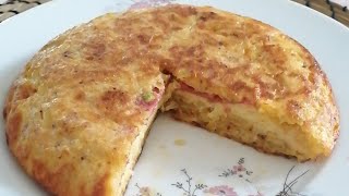 İspanyol Omleti̇ Güzel Bir Kahvaltı Için Iğanlı Şarlı