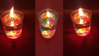 Water Candle Making at Home /Decoration candles # short # Youtube shorts/ Ponnus world souda ismail