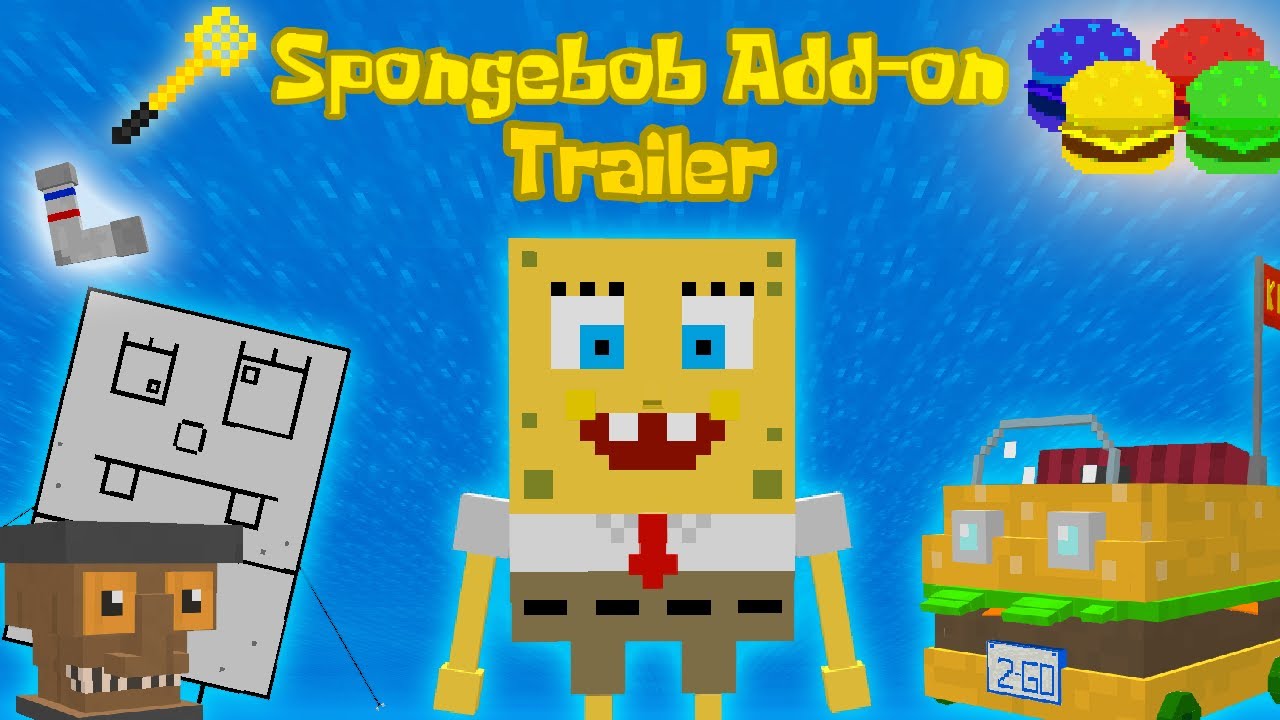 Spongebob Add On Minecraft Pe Mods Addons